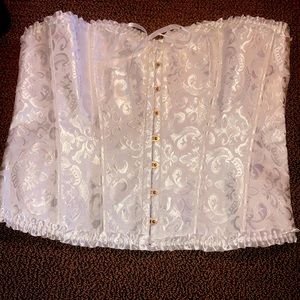 corset from shein, all white